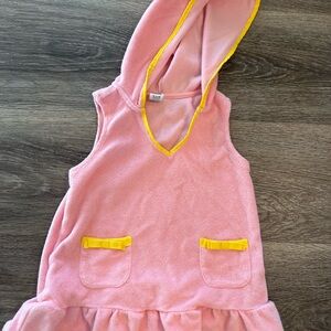 Janie and Jack Pink Hooded Dress size 12-18 months